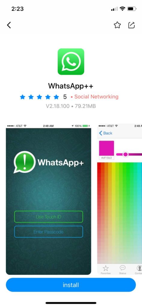 UPDATED WhatsApp++ on iOS