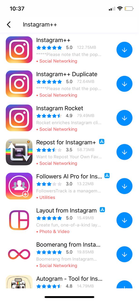 tweaked instagram on iphone ipad tutuapp - instagram followers hack no jailbreak