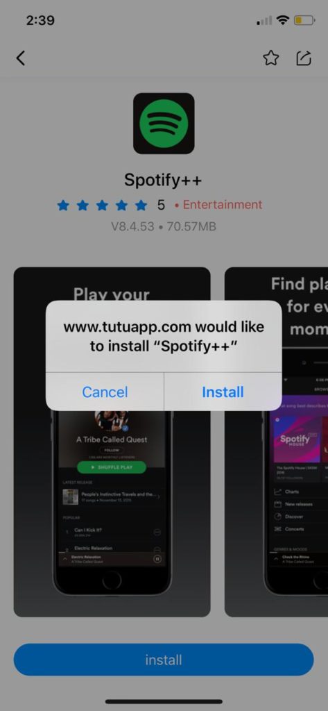 Download Spotify On Ios Iphone Ipad Tutuapp