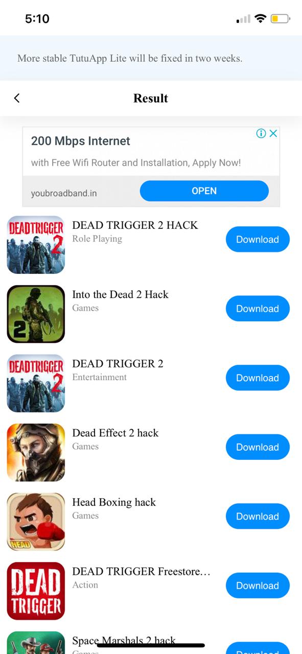 Download Dead Trigger 2 Hack on iOS using TuTuApp