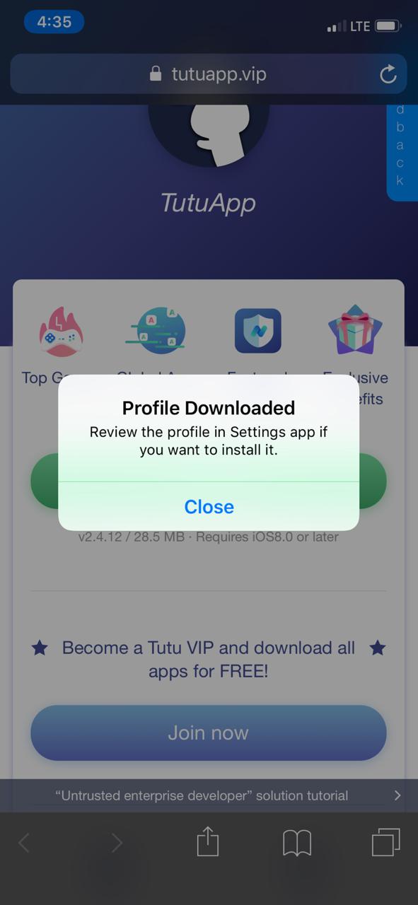 أحدث برنامج TutuApp Lite على iOS