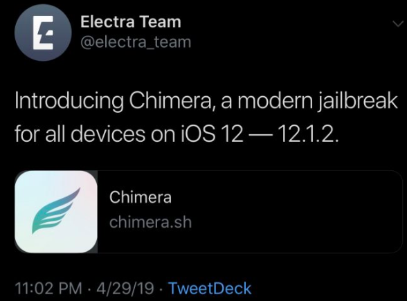 Chimera Jailbreak TuTuApp