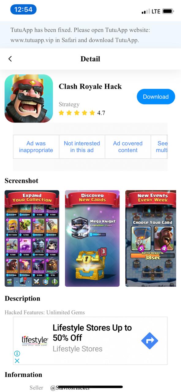 Install Clash Royale Game Hack on iPhone and iPad