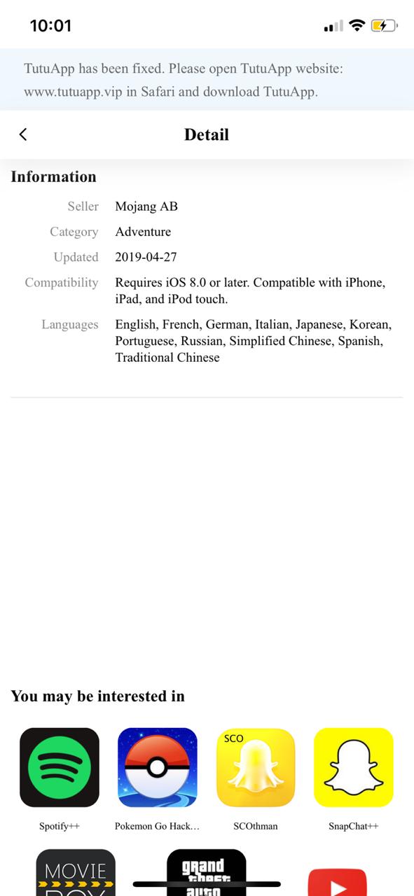 MineCraft Pocket Edition (PE) iOS Download on (iPhone/iPad)