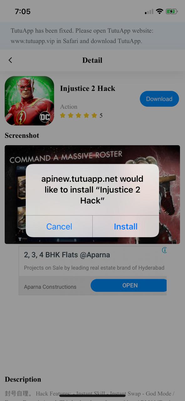 Injustice 2 Hack Installed on your Device