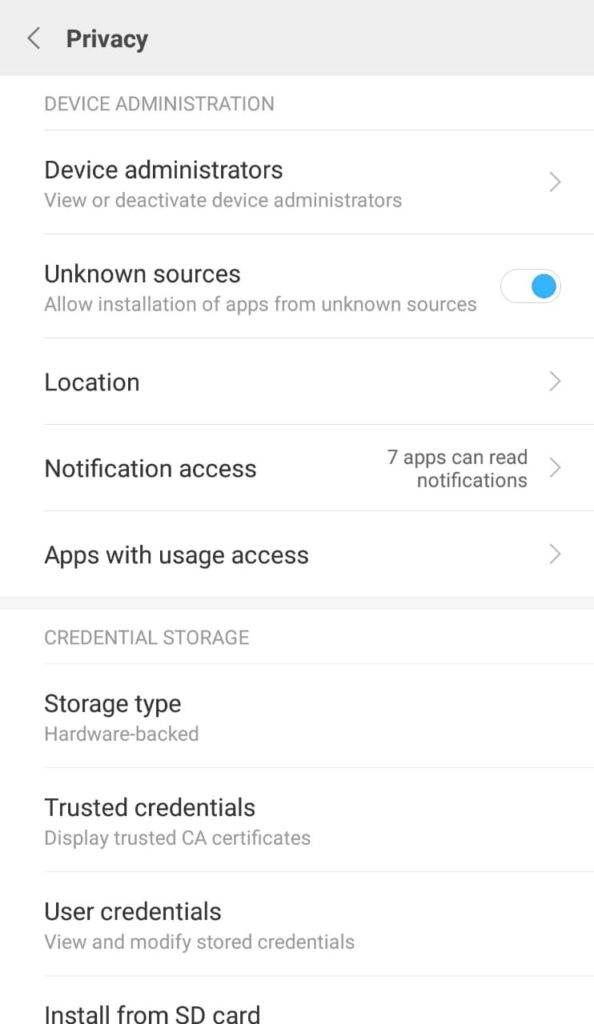 Activați GRATUIT surse necunoscute pe Android