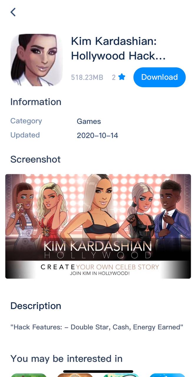 kim kardashian hollywood hack for ios