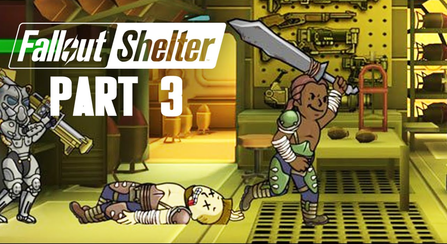 Raiders attacking vaults in Fallout Shelter