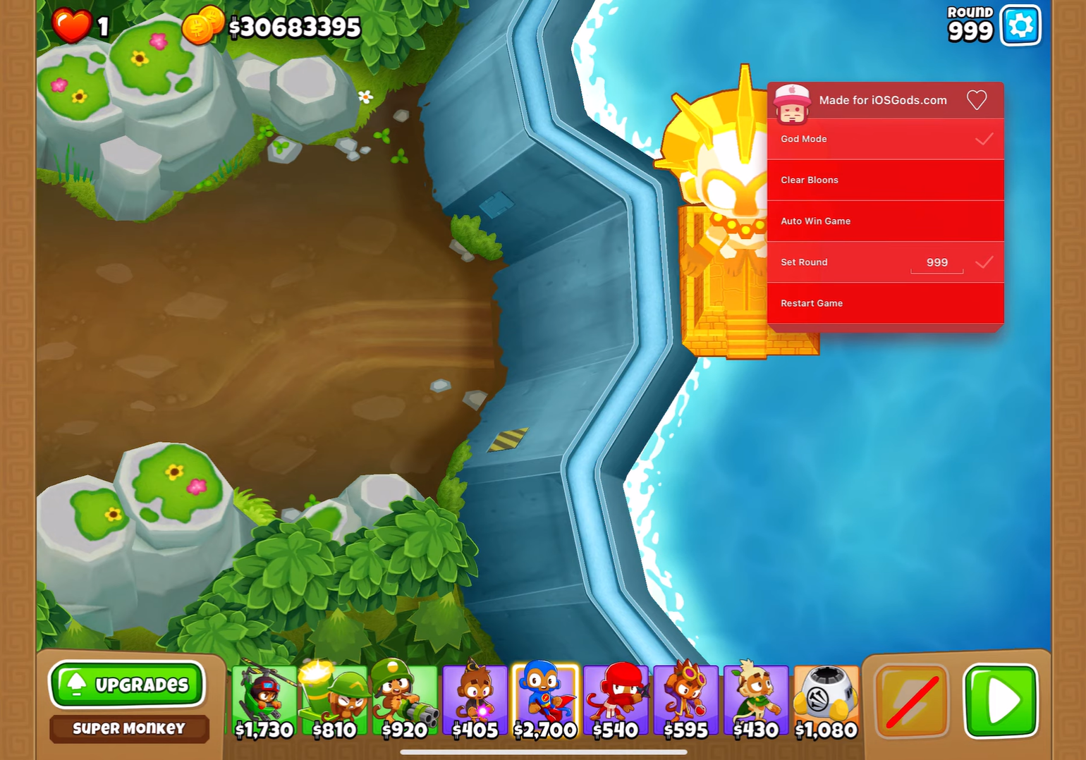 God Mode Hack in Bloons TD 6 for iPhone