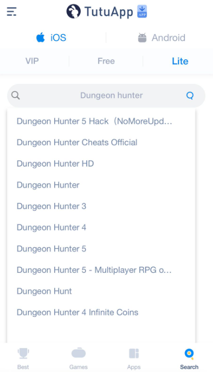 dungeon hunter ios