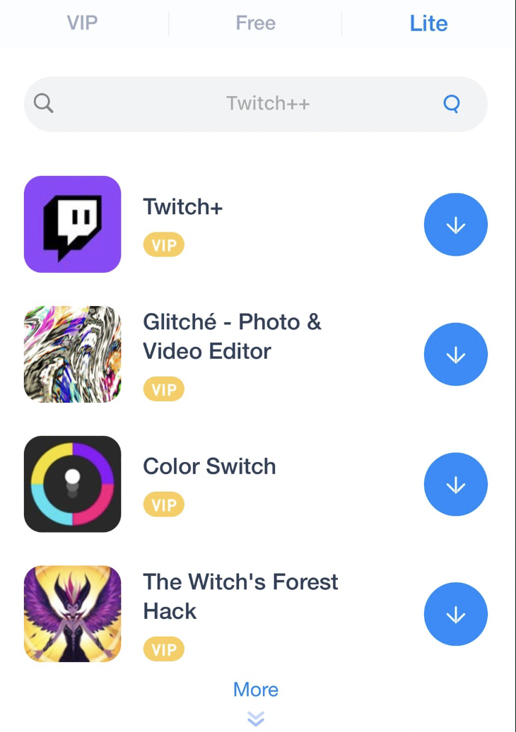 Search for 'Twitch++' App on iOS - TuTuApp