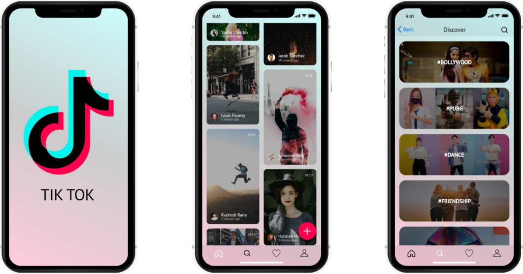 TikTok Unicorn mobile app installed on iPhone