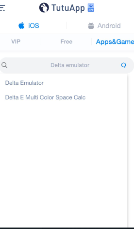 Delta Emulator using TuTuApp