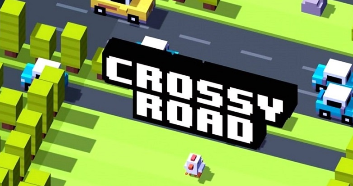 Jogo Crossy Road no iPhone