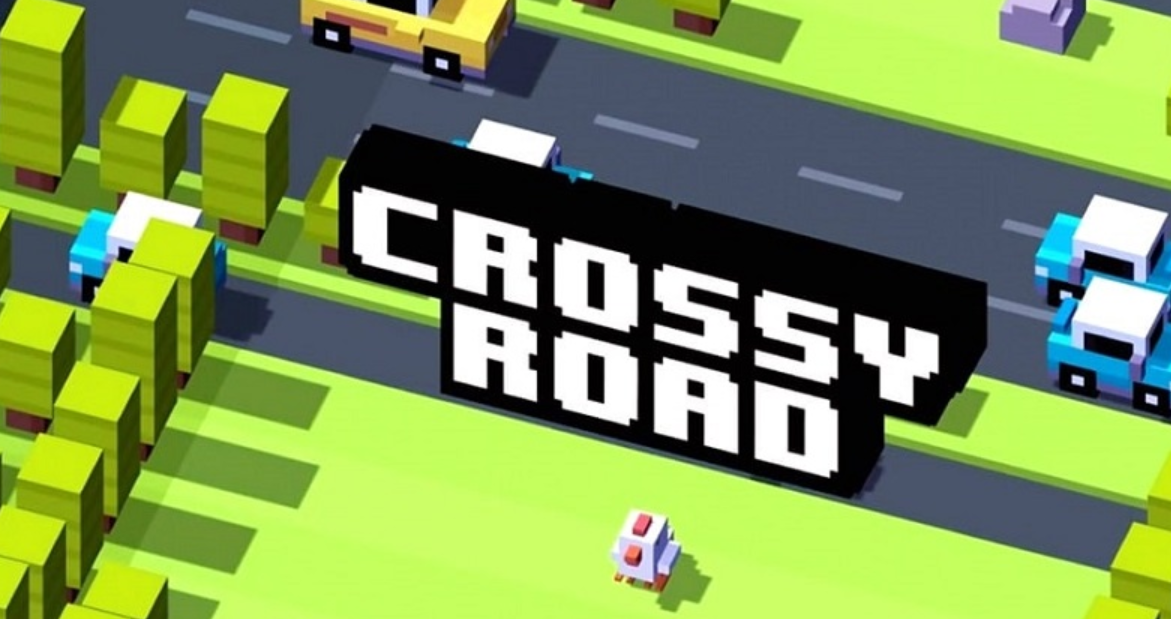 Permainan Crossy Road di iPhone