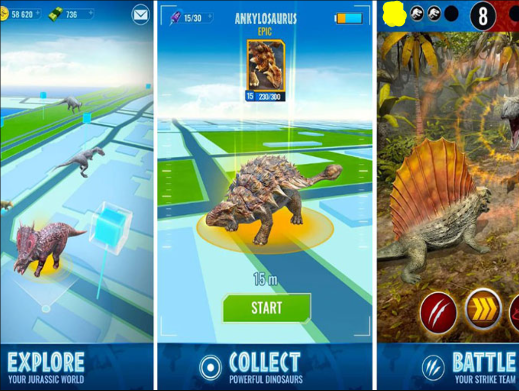 Jurassic World Alive Hack for iOS - Teleporting