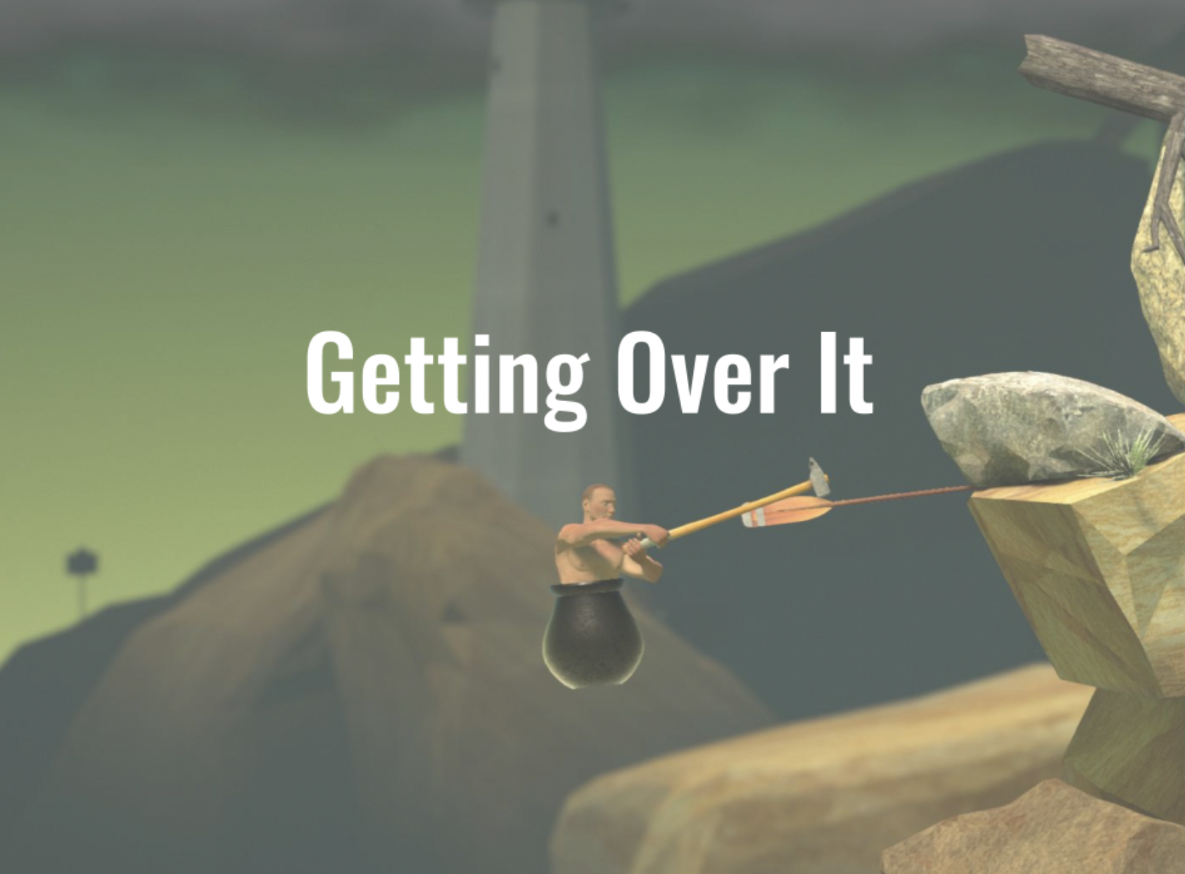 Getting Over It Game Play on iOS - MOD - Unlimited Energy