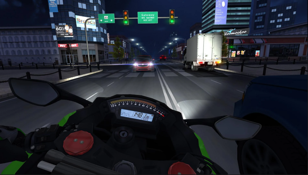 Traffic Riders Game Night Mode