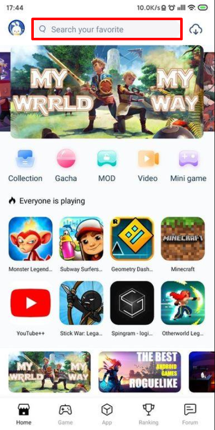 Search for the Terraria Hack on TuTuApp 